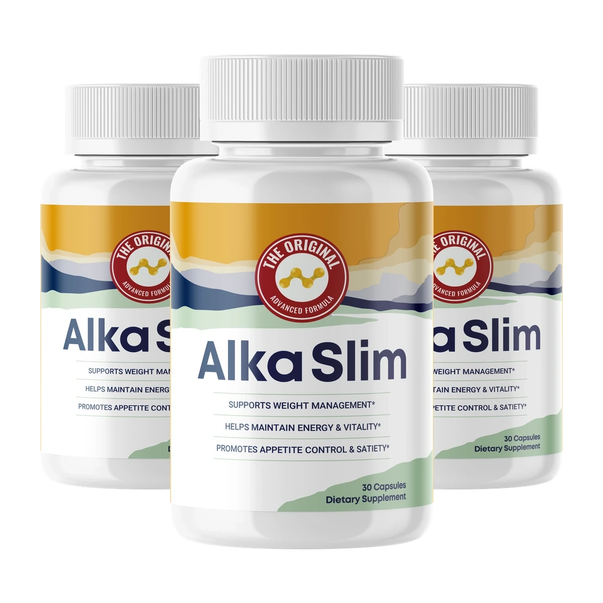 AlkaSlim Women's Weight Loss Supplement Formula Bottle and Wellness Support
